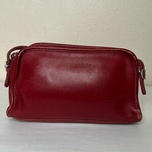 Rare Red Vintage Mimosa Zip Coach Crossbody